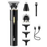 DAXXIN Hair Cutting Tool, Hair Clipper for Men Electric Shaver for Nose Hair Trimmer Beard Trimmer LCD Smart Electric Razor Professional Clipper