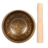 Tibetan Singing Bowls Singing Bowl Handmade Buddha Struck Ritual Music Therapy Copper Chime Sound With Wooden Striker