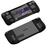 JSAUX Silicone Grip Protection Case for Steam Deck - GripSkin & GripArmor Set (Left & Right) - GP0016 Black