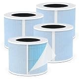 4-pack AP01 Filter Replacement, Compatible with Momcozy AP01 Nursery Air Purifier, 4-in-1 Safe HEPA & Activated Carbon Air Filters