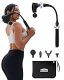 2-in-1 Detachable Percussion Massage Gun with Extension Handle, Back Massager for Pain Relief Deep Tissue Muscle Massager for Arm Shoulder Lower Back Thigh Waist,Gifts for Women Men, FSA-HSA Eligible