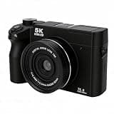 Yoidesu 5K Digital Camera 75MP Dual Lens, 18X Zoom 9 Creative Modes, Pop Up Flash WiFi App Remote Control, Portable Camera for Travel Daily Photography Beginners