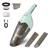 Shop-Vac Wet/Dry Handheld Vacuum Cordless, Powerful Portable Car Vacuum Rechargeable, Wall-Mounted Hand Vac with Crevice Tool, Lightweight Hand Vacuum for Home & Car, Washable Filter, Green