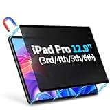 GUDTEKE Privacy Screen Protector for iPad Pro 12.9inch 3rd/4th/5th/6th Gen(2018-2022) Anti-Spy Anti Glare Blue Light Filter Easy Installation Screen Protector Bubble Free