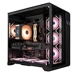 HYPER CYBER Quest Gaming PC, Desktop Computer, AMD Ryzen 7 7800X3D, GeForce RTX 5070, 32GB DDR5, 1TB SSD, Tower Fan Black, Windows 11 Home, RGB Lighting, Ready to Use