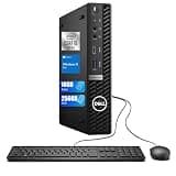 Dell OptiPlex 5080 Mini Desktop Computer PC, 10th Generation Intel Core i5-10500T, 16GB RAM 256GB SSD, Wi-Fi & Bluetooth, Keyboard & Mouse, 4K Support, Windows 11 Pro (Renewed)