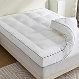 Aodenge 4 Inch Memory Foam Mattress Topper Twin for Back Pain Relief, Extra Soft Pillow Top Mattress Topper, 2000GSM Fluffy Shredded Memory Foam Filled