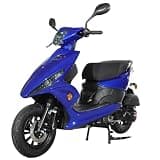 X-PRO Bali 150cc Gas Moped CVT Automatic, Electric Start, Fuel‑Efficient Commuter Motorcycle with Large Storage – Adult Moped for Daily Riding & City Travel (Blue)
