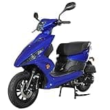 X-PRO Bali 150cc Gas Moped CVT Automatic, Electric Start, Fuel‑Efficient Commuter Motorcycle with Large Storage – Adult Moped for Daily Riding & City Travel (Blue)