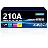 210A Toner Cartridges 4 Pack (with Chip) Replacement for HP 210A 210X Toner Cartridges for Color LaserJet Pro 4201dn 4201dne 4201dwe MFP 4301dw 4301dwe 4301fdw 4301fdwe Series Printer W2100A W2100X