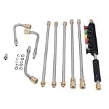 Generic Pressure Washer Extension Wand Stainless Steel with 6 Nozzles for High Cleaning Outdoors