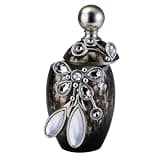agnixnaf Polyresin Decorative Jewelry Box, Crystal and Glass Accent, Ideal for Home Decoration or Storing Valuables