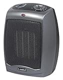 Lasko Portable Indoor Electric Ceramic Space Heater with Tip-Over Safety Switch,Overheat Protection and Thermostat,2 Speeds,Safe for Home,9.2 Inches,Dark Gray,1500W,754201,(Pack of 8)