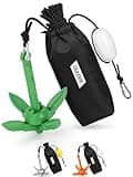 OULEME 1.5 LB Kayak Anchor Kit with 40 FT Rope & Buoy, Boat Anchor Kit for Kayaks, Canoes, SUPs, PWC, Jet Skis, Paddle Boards, Inflatable Small Boats, Fishing Accessories