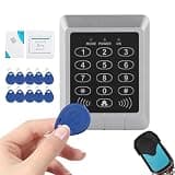 Omquot Electric Magnetic Door Lock Access Control for Home Security with Remote Control for Offices and Factories
