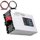 YXINHONGYUE Pure Sine Wave Inverter 5000 Watt DC 12V 24V 48V 60V 72V to 120V 240V AC Converter Charger with LCD Screen Portable Solar Inverter for RV, Truck, Outdoor Power,48v to 120v