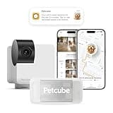 Petcube Cam 360 with GPS Tracker Bundle | Pet Security Camera with 360 Rotation, 1080p HD Video, Motion Detection, Night Vision and GPS LocationTracker with Escape Alerts and Virtual Fences (All in on