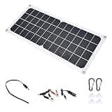 Zerodis 10W Monocrystalline Solar Panel Solar Charger Board with Dual USB Ports for Outdoor Camping Hiking RV Boat Car Charging