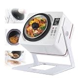 6L Automatic Cooking Machine, Intelligent Self Frying Pan with 360° Rotation and 3D All-Round Heating, Shut-Off Protection, One-click Thermal Cleaning, Meet Your Daily Cooking