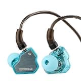 Linsoul 7Hz x Crinacle Zero:2 in Ear Monitor, Updated 10mm Dynamic Driver IEM, Wired Earbuds Earphones, Gaming Earbuds, with OFC IEM Cable for Musician (Blue, Typec MIC)