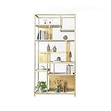 Industrial Style Small Bookcase Shelf for Office and Living Room Decor Creative Display Rack with Partition Design Sturdy Floor Standing Bookshelf (A 100 * 30 * 200cm)