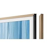Samsung 75" The Frame Customizable Bezel Modern Teak (2026 Model) + Amazon Echo Dot Max Alexa Speaker with 3X Bass Bundle