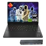 HP Omen RTX 5070 Gaming Laptop, 16.1" WQXGA 240Hz, AMD Ryzen 9 8940HX, 64GB DDR5 RAM, 4TB SSD, RGB Backlit KB, Low Blue Light, Bundle with Thunderobot 7 in-1 USB-C Hub, Black, Windows 11 Home