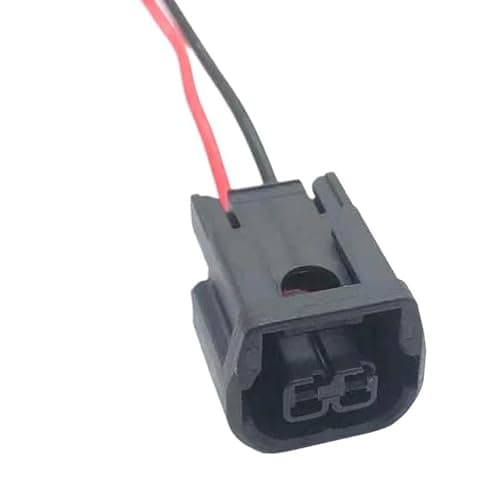 FTOMIKA Cars Connectors 2 Pin Auto Water Proof Socket Headlights Daytime Running Light Fog Light Wiring Harness Plug 6189-7408 6181-6851(2pin Female,1 Set)