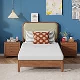 QMDJECKERO 2 5 Inch Twin Mattress, Medium Firm Gel Memory Foam, Cooling Ventilated Foam, Pressure Relief, White, Removable Washable Cover, Bed in a Box, CertiPUR‑US Certified