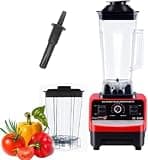 Erxewim Professional Countertop Blender with 2 Cups, Stainless Steel 6 Blades Multi-Function High Speed Blender for Shakes, Soup, Nut Butter, Ice Crushing, Dry Grinding, Home & Commercial Use