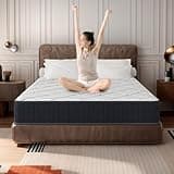 10" Queen Mattress, 10 Inch Hybrid Mattress with Comfort Support Memory Foam, Pressure Relief and Motion Isolation, Medium Firm, Mattresses in A Box