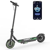 Electric Scooter, 350W Scooter, 19 MPH Max Speed & 15/23 Miles Range, Quick Folding Design, 8.5" Solid Tire, Comfortable Riding, Widened Deck, Cruise Control, Smart APP