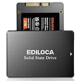Ediloca 1TB SSD Internal Solid State Drive 2.5" SATA III 6Gb/s, 550MB/s Read Speed 3D TLC NAND, 1TB SATA SSD PC/Laptop Upgrade, Shock-Resistant & Drop-Proof(ES106)