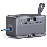 DARAN Portable Power Station, Ultra-Light 100W 89.6Wh Backup Battery with USB-C Fast Charge, AC/Solar Recharge, Perfect for Camping Gear, Phones, GoPro, Lights & Emergency Use