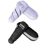BAODINI Travel Essentials Mini Umbrella for Purse With Case Small Compact UV Sun Protection Lightweight Tiny Pocket Manual Open Close Umbrella for Women Kids and Men Fits Purse Backpack