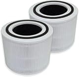 Replacement Filter Compatible with Simply Conserve AM-AP1115-WH 1000 Series Tabletop Air Purifier, 2 Pack HE-PAtech with Activated Carbon 4-Stage Filtration System