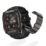 KOSPET Tank M4 Smart Watch with Metal Watch Band Replacement (Black)