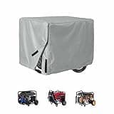 Generator Cover for Honda EU6500iS 6500W-5500W, Heavy Duty Indoor and Outdoor Storage Cover, Water Resistant Dustproof Protective for Generators,B Grey