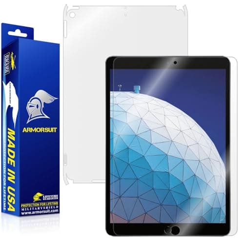 ArmorSuit MilitaryShield Full Body Skin Film + Screen Protector for iPad Air 3 (2019) 4G LTE - Anti-Bubble HD Clear Film