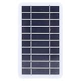 2W 5V Polycrystalline Silicon Solar Panel for Outdoor Mobile Phone Charging, Portable Solar Battery Charger for Phones and Small Electronics
