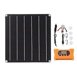 25W Monocrystalline Solar Panel Kit with 10A Controller Battery Free Direct Drive for Off Grid Power