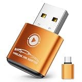 Wireless CarPlay Adapter for Apple iPhone(2026 Upgraded) Mini Design, Converts Factory Wired to Wireless Adapter for CarPlay, Plug and Play, Auto Connect Fast and Stable(Orange)