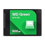 Western Digital WD Green SATA 500GB, Up to 545MB/s, 2.5 Inch/7 mm, 3Y Warranty, Internal Solid State Drive (SSD) (WDS500G5G0A-00CPT0)