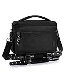 BAGSMART Small Camera Sling Bag for Photographers, Compact Camera Shoulder Bags for DSLR/SLR/Mirrorless Cameras, Waterproof Crossbody Camera Case with Tripod Holder, Black