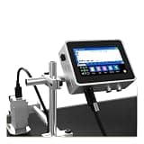 VFLDKRQAWYS 150PLUS 12.7/25.4mm Online Printer Thermal Inkjet QR Barcode Batch Number Image Logo Expiry Date Label TIJ for DIY Use(25.4mm with 1 Ink)