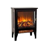 WeiLaiKeQi 17-Inch Electric Fireplace Heater, 3D Effect, 1400W/700W Heat,