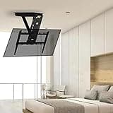 SDdPulse Adjustable TV Bracket 0-85° Flip Down TV/Monitor Bracket,Electric Ceiling TV Mount, Motorized TV Mount for 32-65 Inch TVs Electric TV Lift
