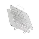 2-Layers Air Fryer Rack Stackable Grid Grilling Rack Stainless Steel For 4.2-5.8QT Air Fryer Kitchen Oven Steamer Cooker