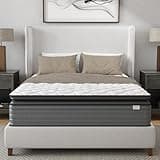 2 14'' Isabella Hybrid Pillow Top Queen Mattress, Medium Firm Support, Motion Isolation, CertiPUR-US Certified, Made in USA