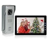 ONMYJFD 9 Inch Video Door Phone Intercom System Alloy Camera Record Doorbell for Villa House Office Apartment